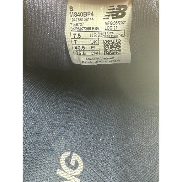 New Balance 840 V4 Men's NWD Athletic Sneaker Blue US Size 7.5 Medium RIGHT ONLY - Picture 10 of 10